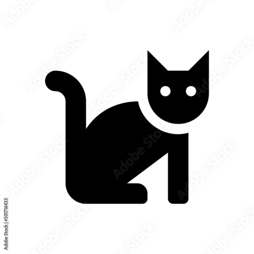 Cat vector icon. Pet animal cat symbol isolated. Vector illustration EPS 10