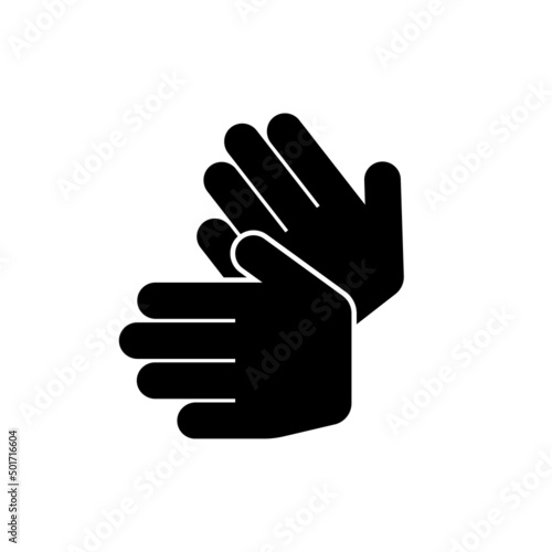 Sign language vector icon. Disabled symbol, Accessibility Icon isolated. Vector illustration EPS 10