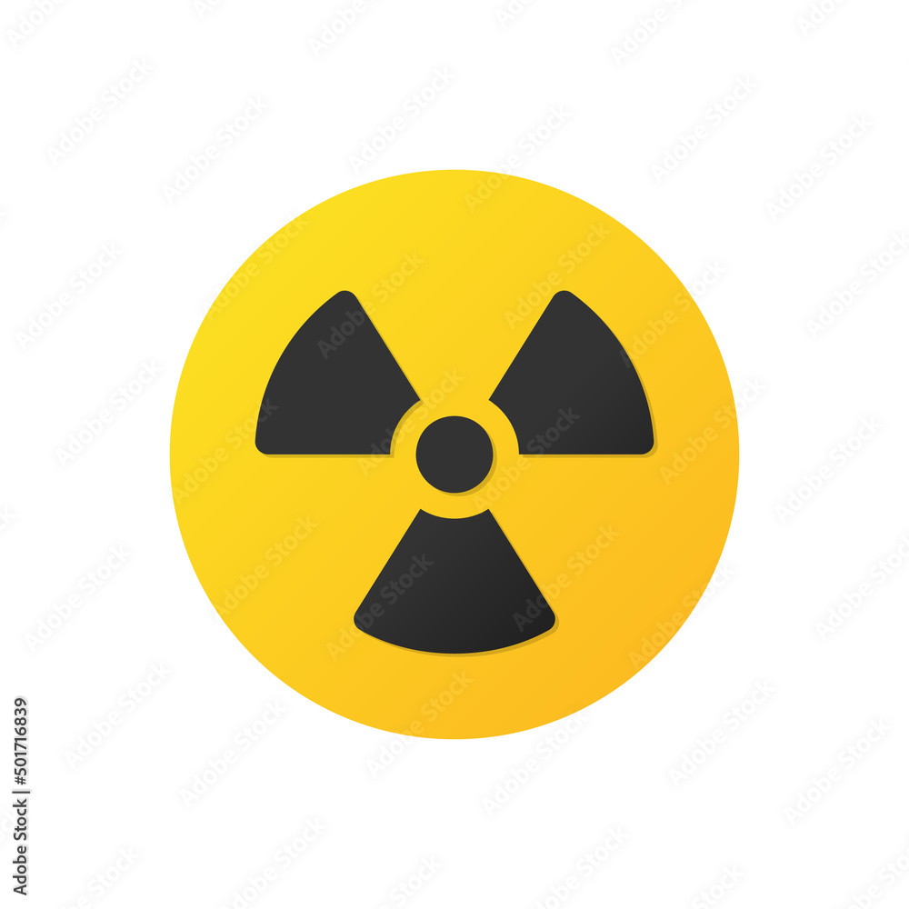 Radiation vector icon. Radioactivity black symbol isolated. Vector illustration EPS 10 Radiation vector icon. Radioactivity black symbol isolated. Vector illustration EPS 10