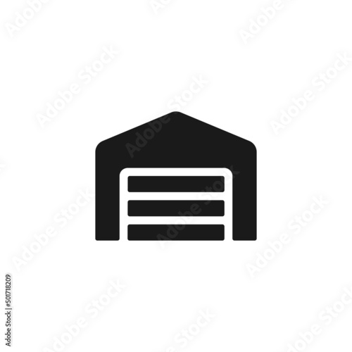 Garage vector icon. Car garage symbol isolated. Vector EPS 10