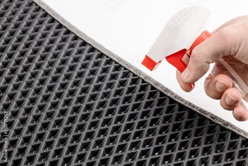 cleaning eva ethylene vinyl acetate car floor mat. waterproof honeycombs textured carpet