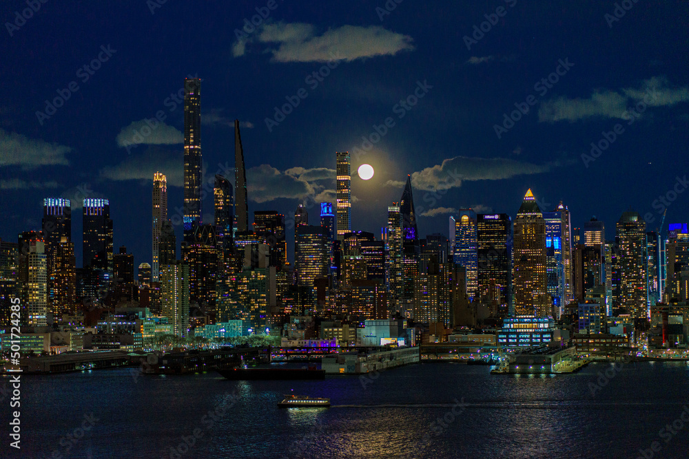 Skyline de Nueva York por la noche