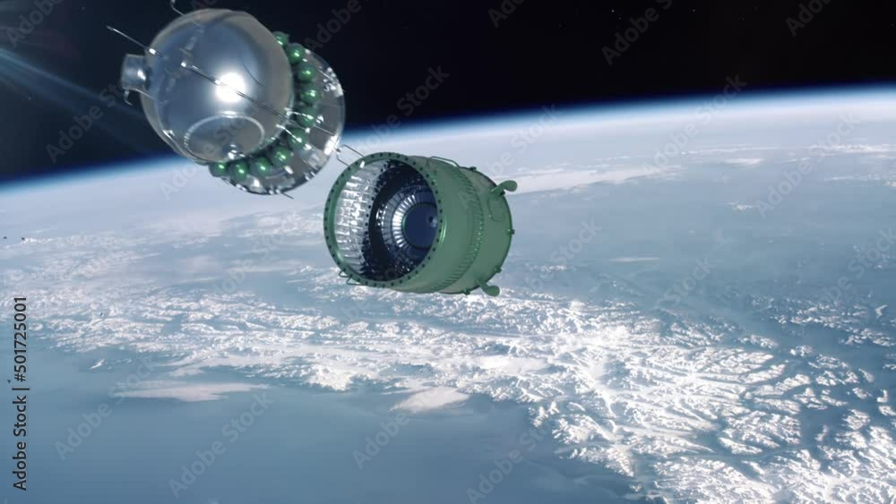 Vostok Space Rocket Satellite Payload Deployment Vostok Space Rocket Satellite Payload Deployment