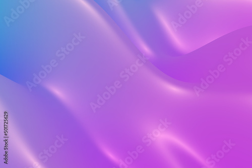 Violet motion smooth illustration. Glowing plastic background. Flowing wavy wallpaper 3d render