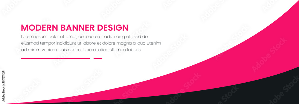 Fototapeta premium Modern abstract vector banner background design