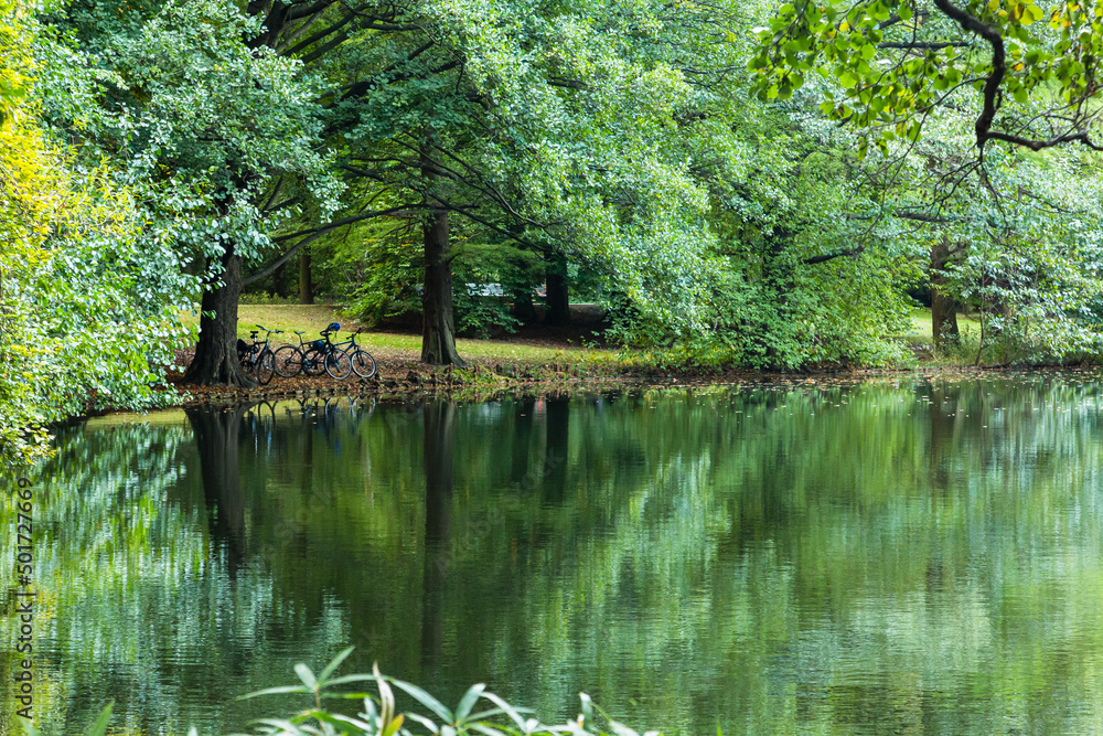 ドイツ　ベルリンのティーアガルテンのノイアー湖