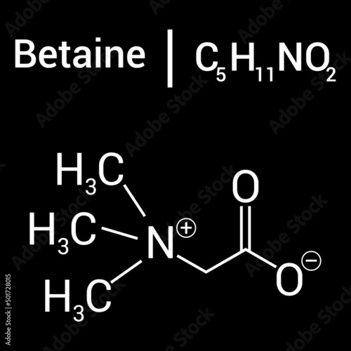 chemical structure of Betaine (C5H11NO2)
