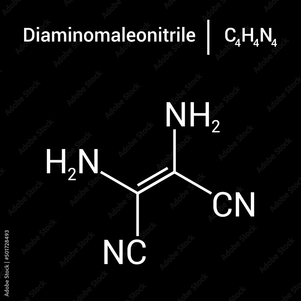 chemical structure of Diaminomaleonitrile (C4H4N4) chemical structure of Diaminomaleonitrile (C4H4N4)