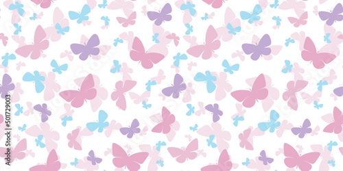 Butterfly vector pattern, repeat background