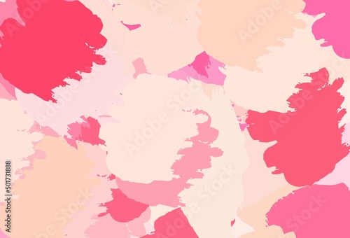 Light Pink  Yellow vector template with chaotic shapes.