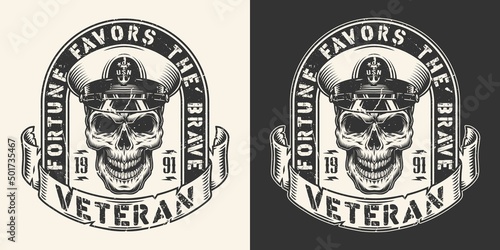 NAVY veteran element monochrome vintage