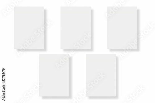 Wallpaper Mural Blank paper illustration for mockup. Flyer or poster. 3D Rendering. Torontodigital.ca