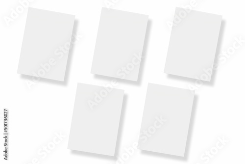 Wallpaper Mural Blank paper illustration for mockup. Flyer or poster. 3D Rendering. Torontodigital.ca