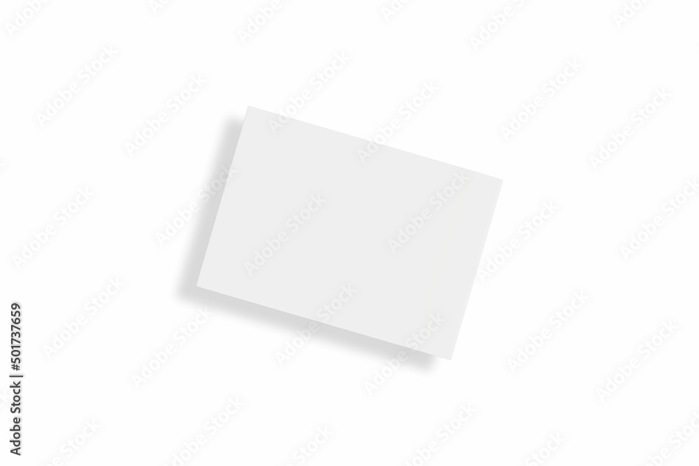 Blank paper illustration for mockup. Flyer or poster. 3D Rendering. Blank paper illustration for mockup. Flyer or poster. 3D Rendering.
