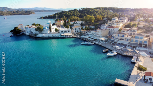 aerial view of porto heli - Porto Cheli, Peloponnese, Greece photo