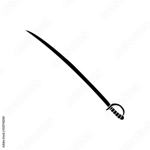 Sword icon vector set. saber illustration sign collection. weapon symbol. steel logo.