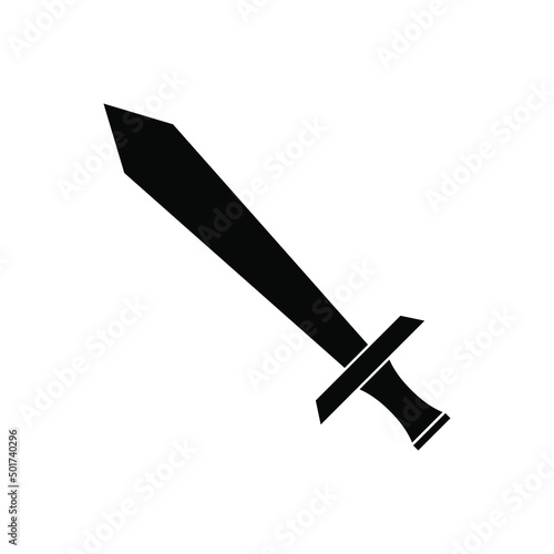 Sword icon vector set. saber illustration sign collection. weapon symbol. steel logo.