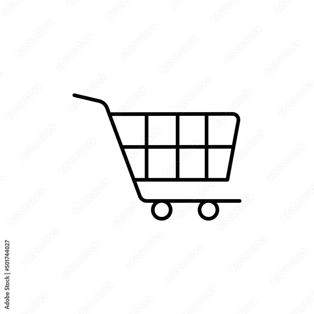 Trolley cart icon vector design templates