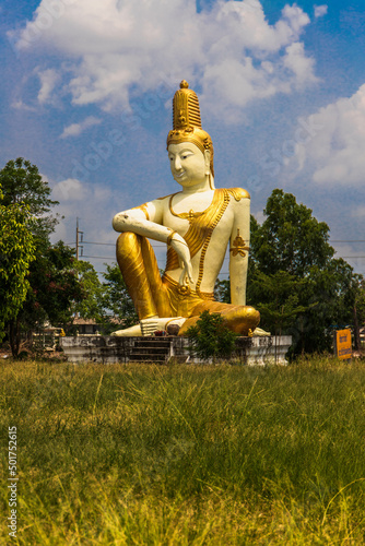temple surroundings in suphanburi  thailand