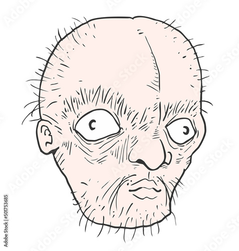 Cartoon man draw