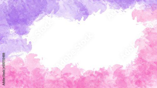 soft Colorful watercolor background for your design, watercolor background concept, vector.