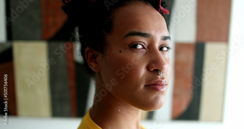 Photos Young Brazilian woman looking at camera