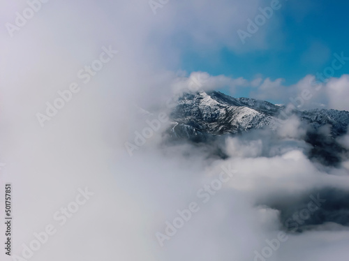 mountains in the fog, mountain landscape, huser plateau, rize- turkey