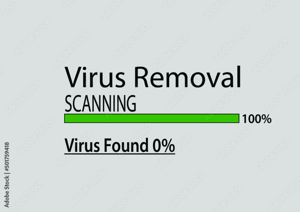 Obraz premium Virus scan logo design