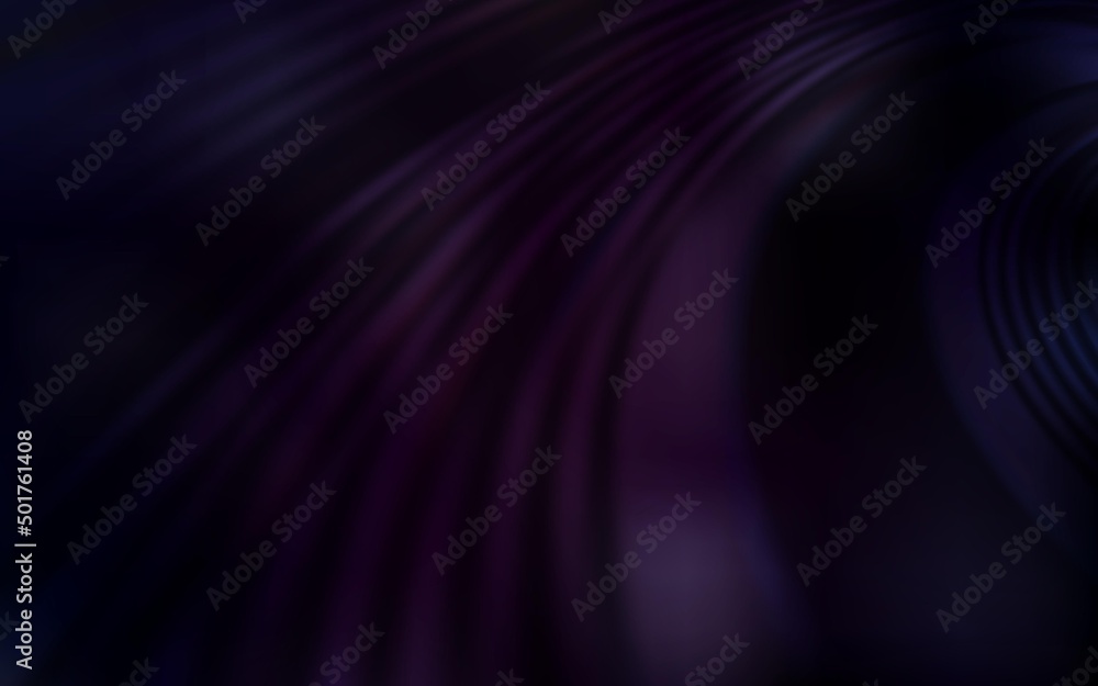 Fototapeta premium Dark Purple vector background with wry lines.