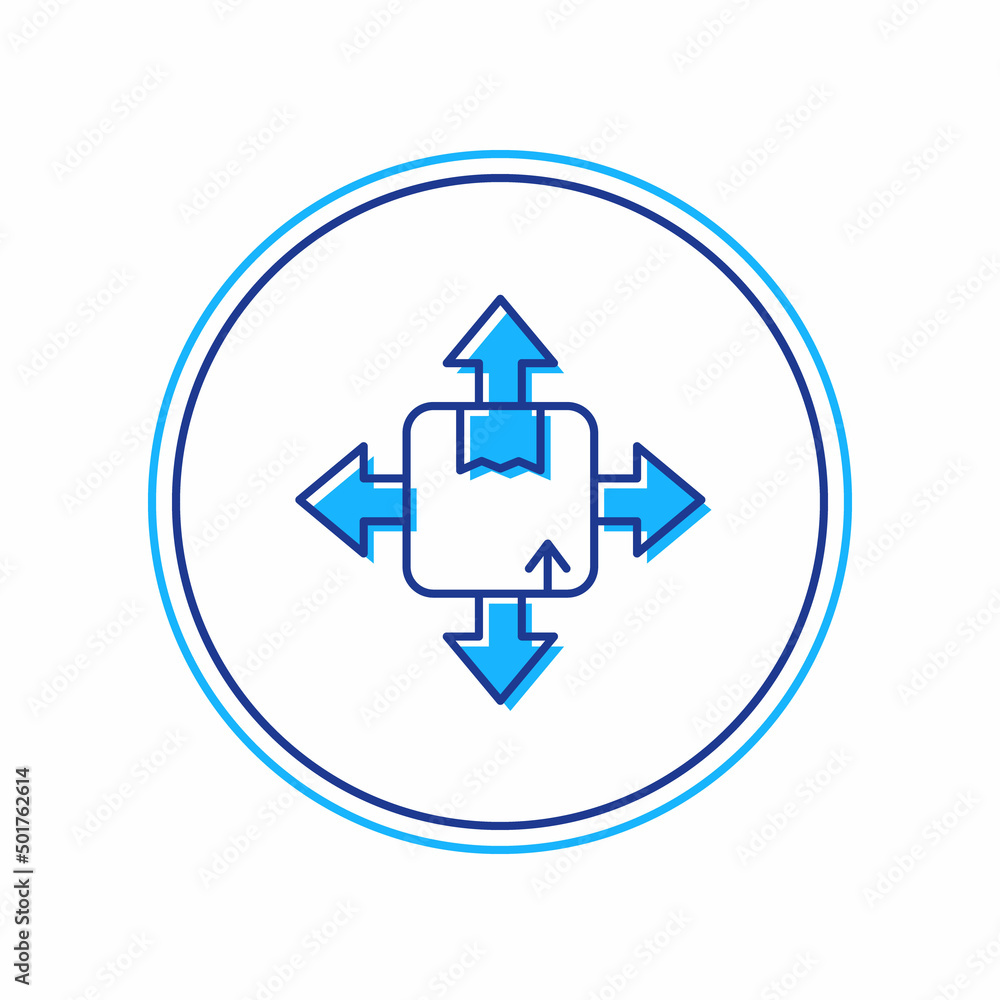 Filled outline Carton cardboard box icon isolated on white background. Box, package, parcel sign. Delivery and packaging. Vector Filled outline Carton cardboard box icon isolated on white background. Box, package, parcel sign. Delivery and packaging. Vector