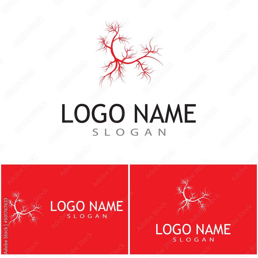 Veins Logo Template vector symbol medical design Veins Logo Template vector symbol medical design