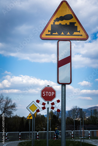 signs in traffic town - Bielsko Biała 
