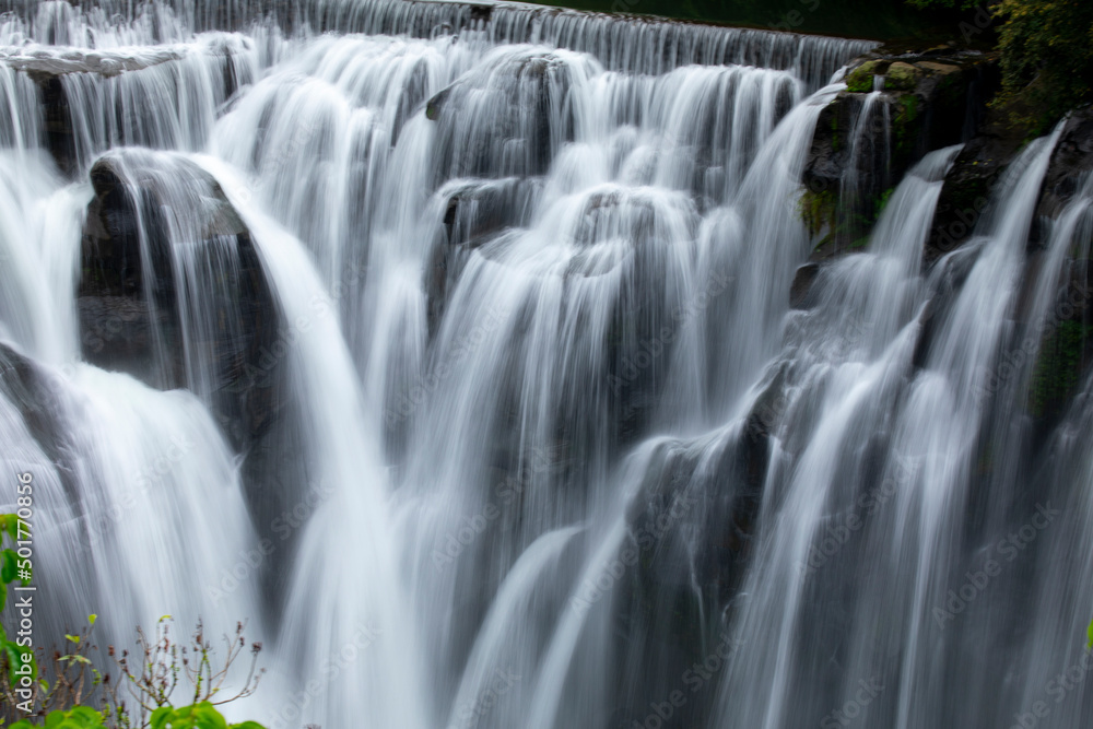 Fototapeta premium Taiwan, waterfall, Shifenliao waterfall, park