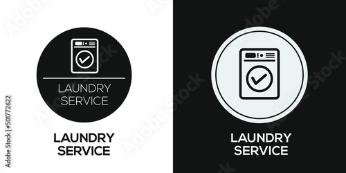 Creative (Laundry service) Icon, Vector sign.