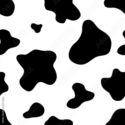Abstract seamless pattern with cow spots.