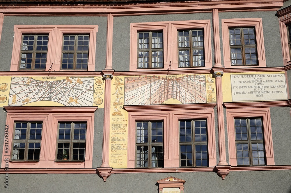 Obraz premium Görlitz - Untermarkt Sonnenuhren