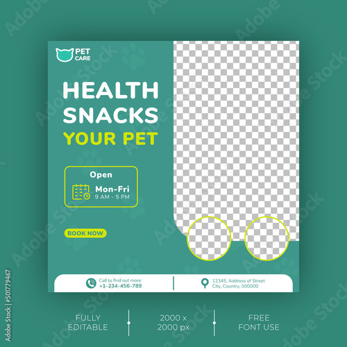 Pet Shop Social Media Post Template