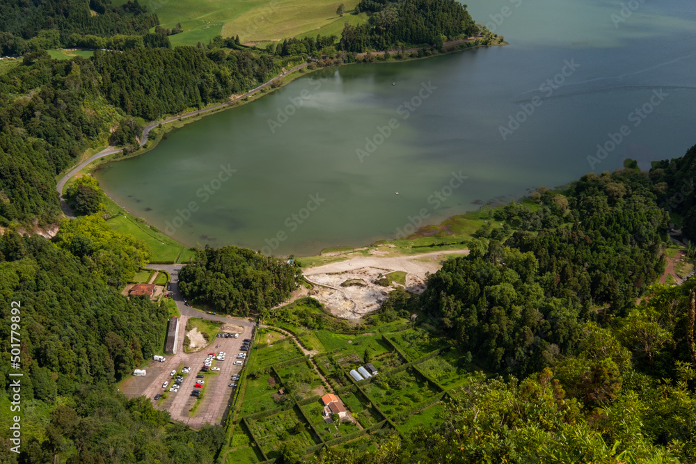 View over the Landscape of Furnas Lagoon - 