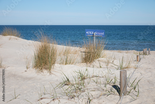 Sand dunes at the Baltic Sea, Germany photo