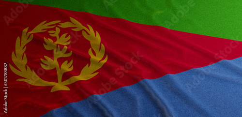 Flag of Eritrea 3D Render