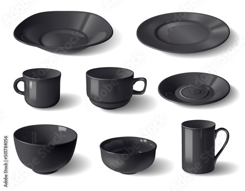 Realistic Dishware Set