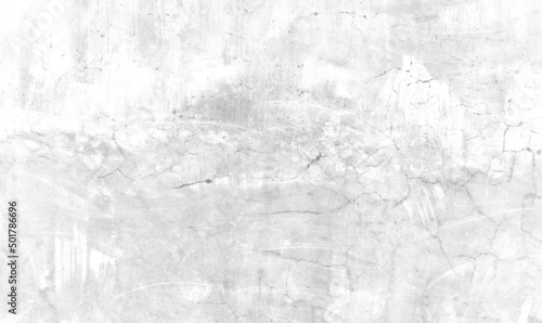 White concrete scratched, white plaster wall surface for background