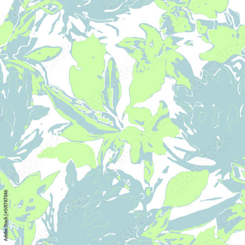 Floral organic grange textured shapes. Abstract contemporary seamless pattern template with natural floral motif. Minimal mid century art background. Artistic botanical elements on flat earthy colors.