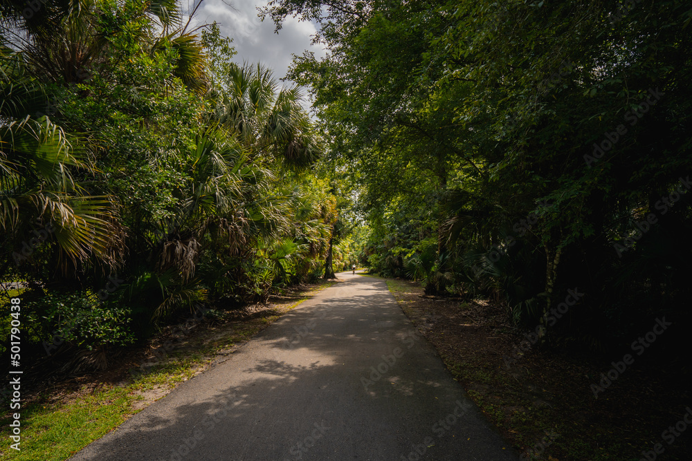 Cross Seminole bike path in Seminole County in Central Florida