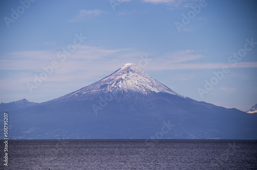 Landscape of the osorno volcano in southern chile