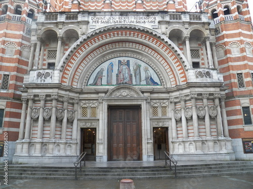 the facade of the cathedral