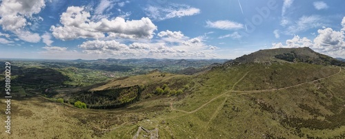 Paysage drone pays Basque France