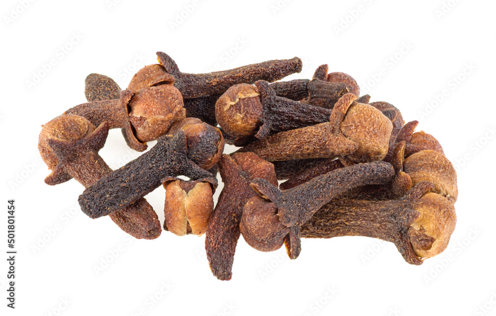clove seeds dry isolated on white background. macro clove seeds dry isolated on white background. macro