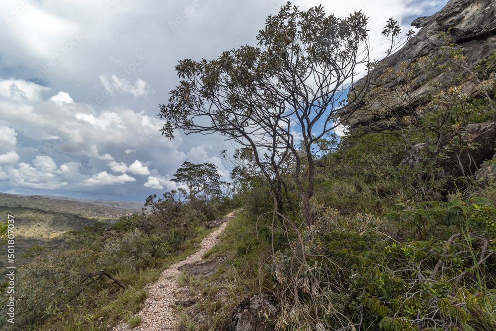 natural landscape of the city of São Gonçalo do Rio Preto, State of Minas Gerais, Brazil