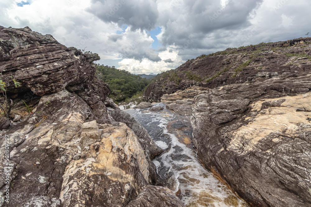 river in the city of São Gonçalo do Rio Preto, State of Minas Gerais, Brazil